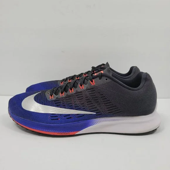 Nike Zoom Elite 9 2017 Men's Blue Black Running Shoes 863769-405 US Size 10.5 - Picture 2 of 8